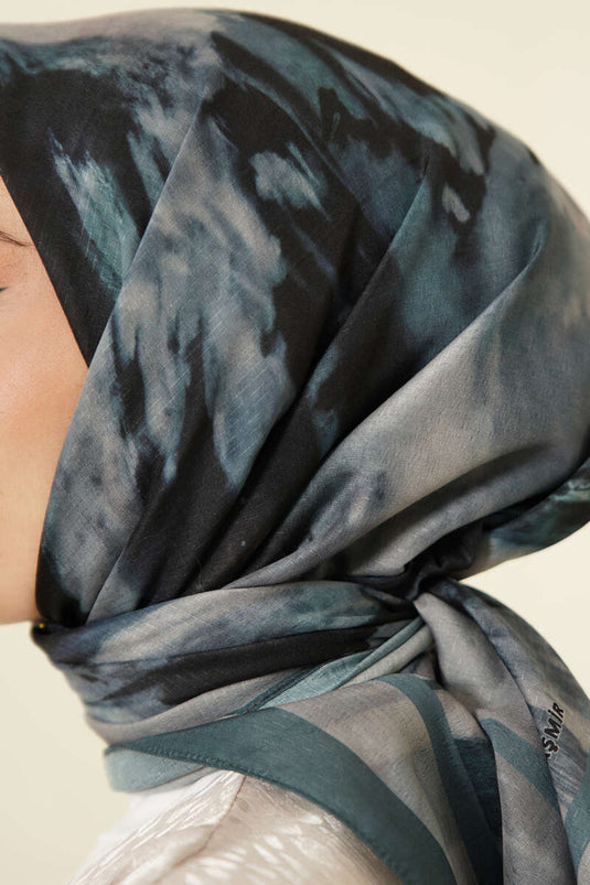 Five Pattern Lina Scarf Emerald