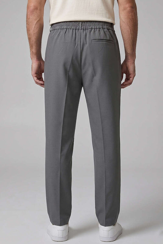 Pensli Erkek Baggy Erkek Kumaş Pantolon Füme