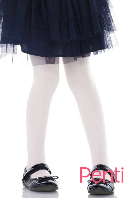 Penti Micro 40 Den Girls Tights 10 White