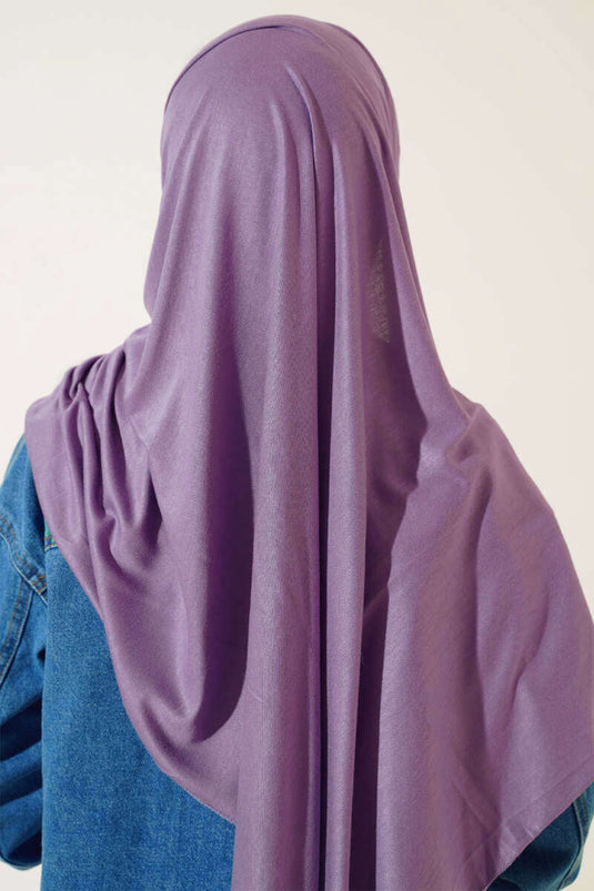 Châle en coton peigné lilas - 39