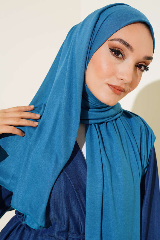 Châle peigné Petrol -26