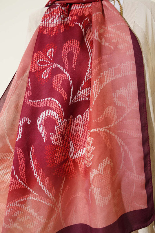 Carreau de châle à motif cachemire pixelisé