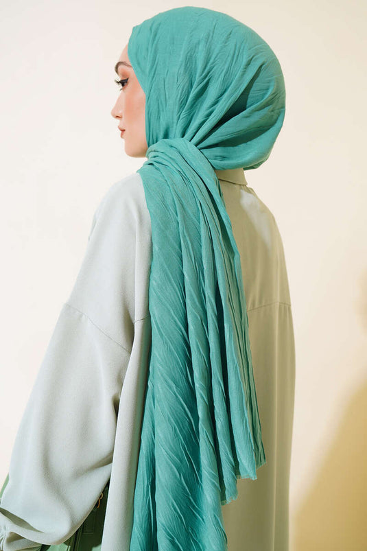 Menthe Piliseli Pamuk Şal