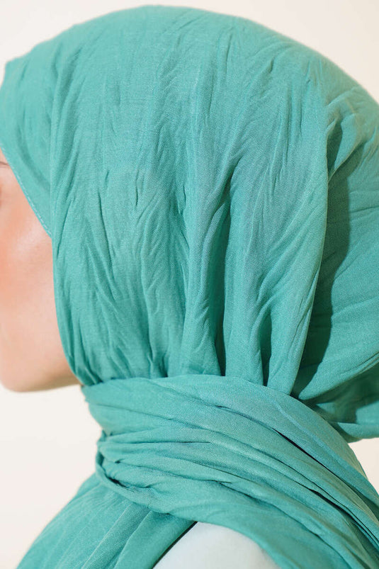 Menthe Piliseli Pamuk Şal