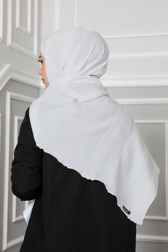 وشاح بليسيه بلون عاجي