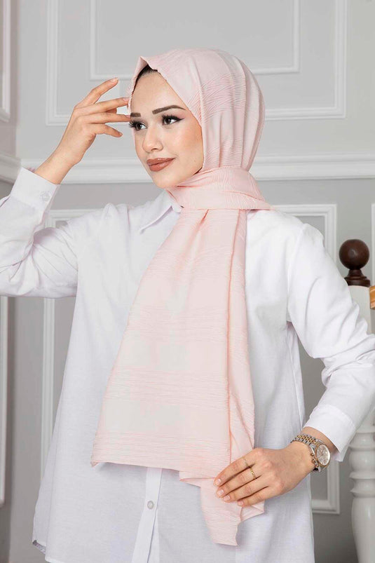 Piliseli Şal Toz Pembe