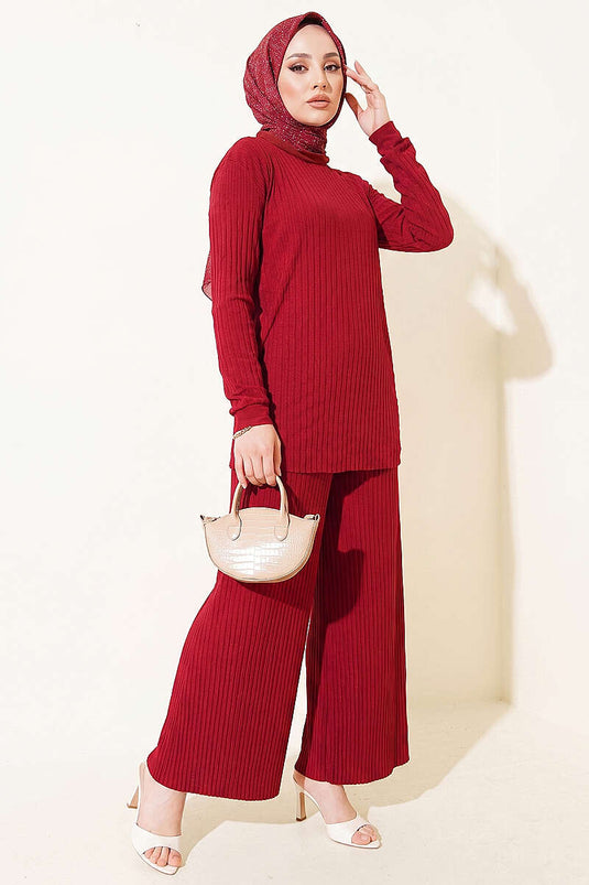 Ensemble double Piliseli Sandy Bordeaux