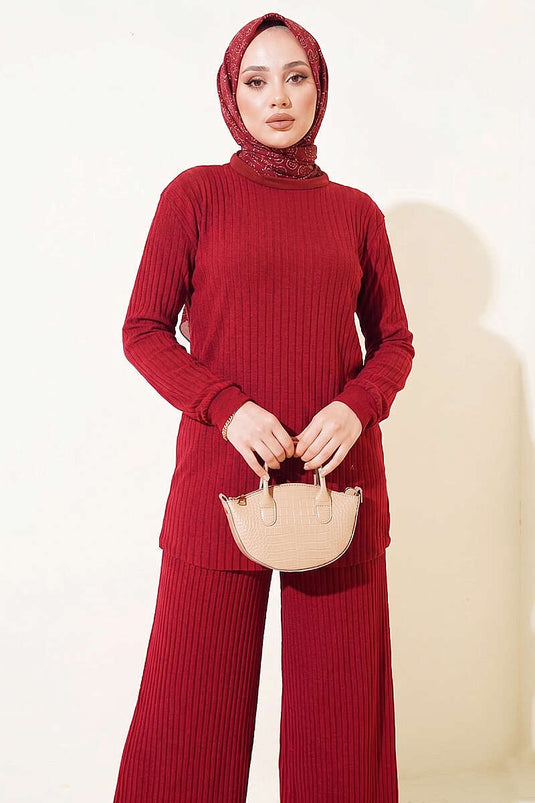 Ensemble double Piliseli Sandy Bordeaux