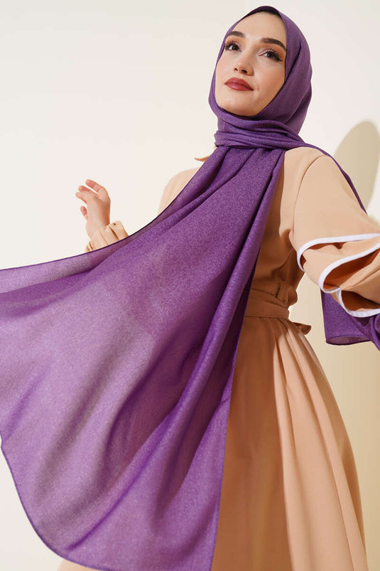 Sparkle Soft Shawl Lilac