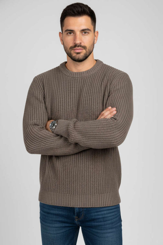 سترة رجالية من قماش رايس ستيتش، لون المنك