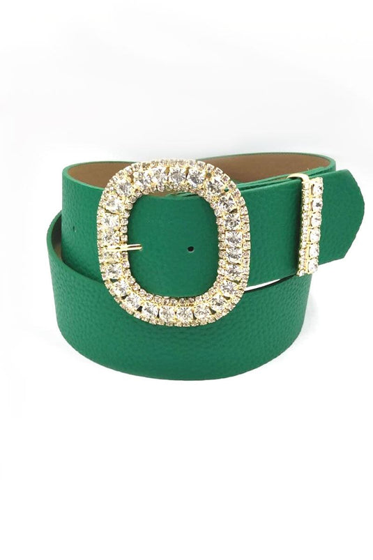 Diamond Stone Processing Buckled Green Belt