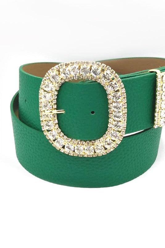 Diamond Stone Processing Buckled Green Belt