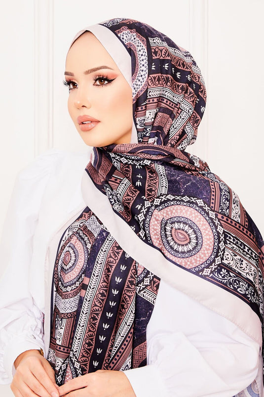 Plato Patterned Soft Shawl -18