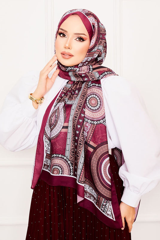 شال أفلاطون الناعم المنقوش -17