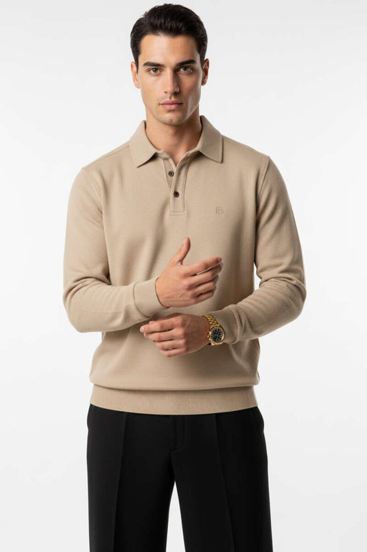 Mon sweat-shirt Polo Selanik beige