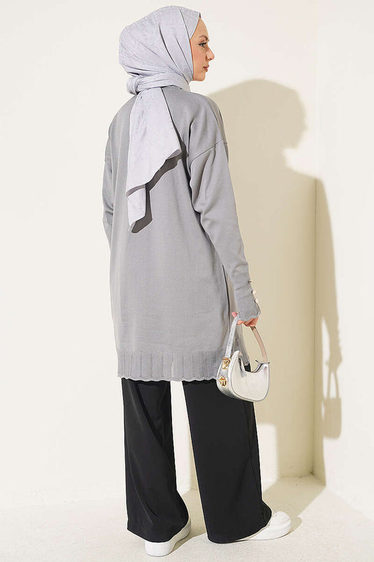 Polyester Coltrui Tuniek In Grijs
