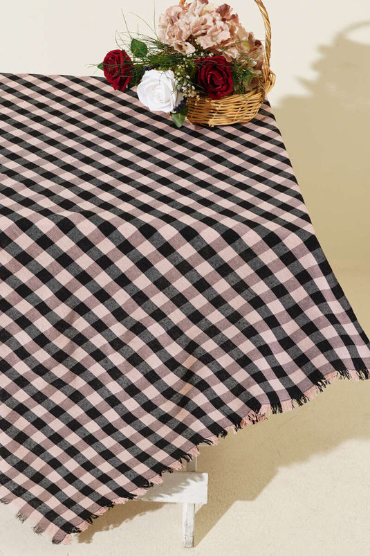 Gingham picknickdekenpoeder