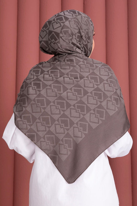 Premium Patterned Jacquard Shawl Series Mink