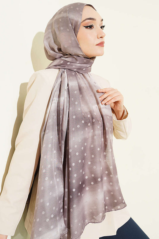 وشاح متدرج منقط بلون فيزون