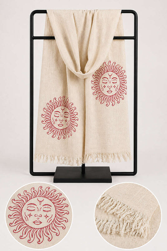 Serviette De Plage En Mousseline À Franges, Assortiment, 10 Pièces