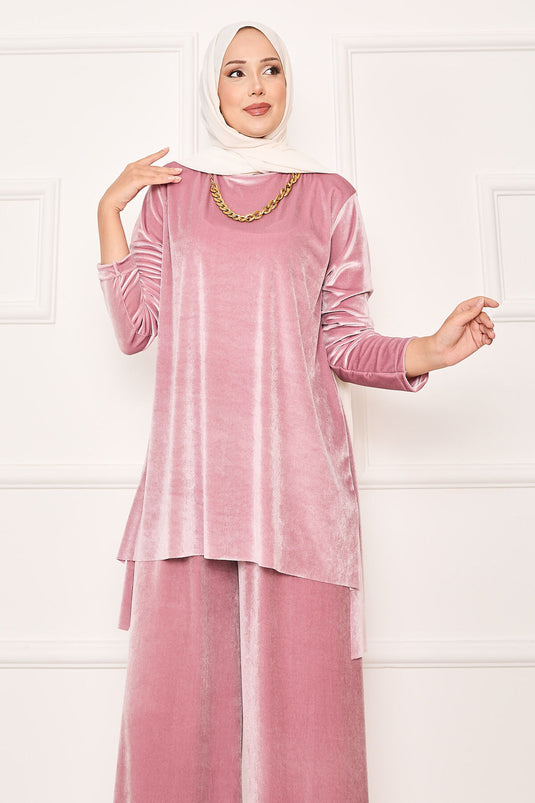 مجموعة بودرة مخملية مريحة من قطعتين