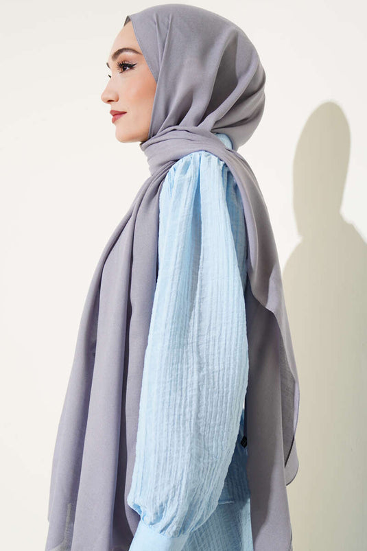 Rami Natural Shawl Gray -29