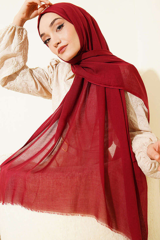 Rami Tencel Schal Bordeaux