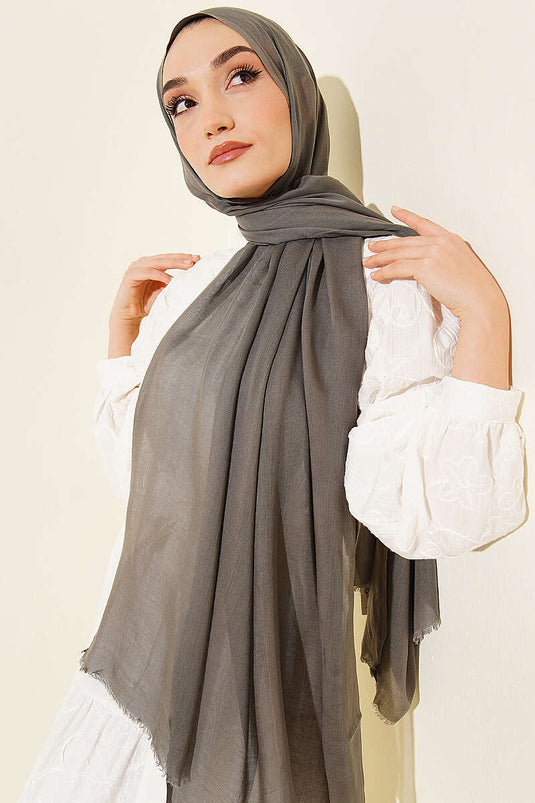Rami Tencel hijab gris ardoise