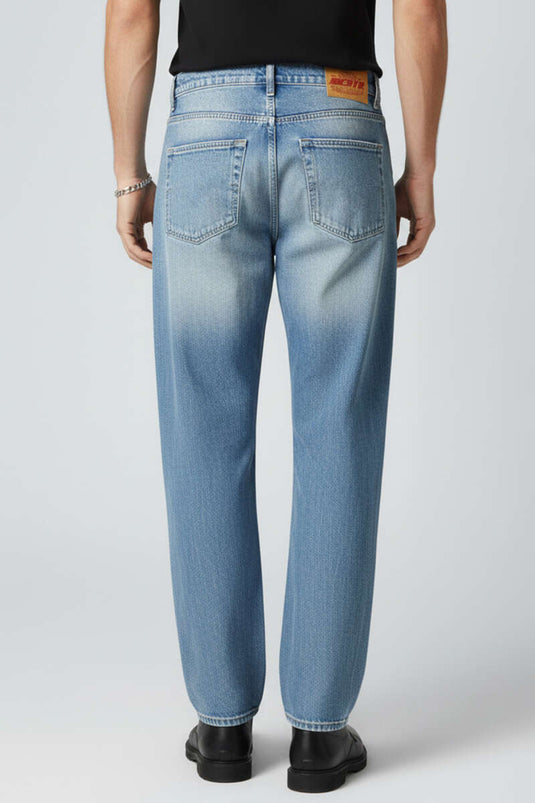 Regular Fit Men's Denim Trousers Turquoise