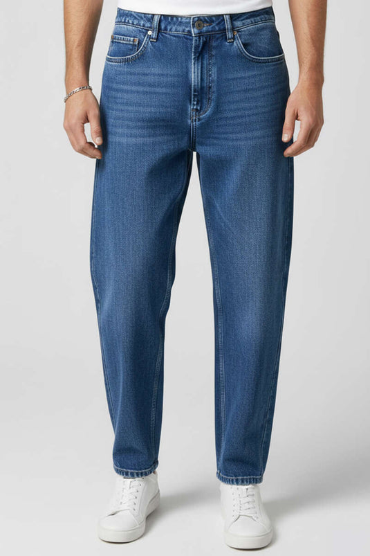 Relax Fit Erkek Pantolon Mavi