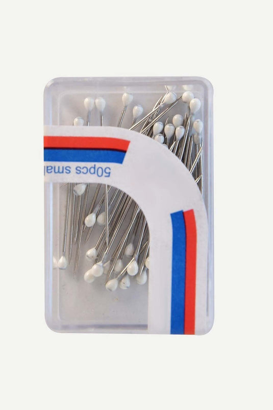 Colored Head White Safety Pin