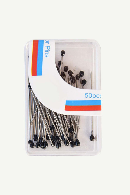 Renkli Başlı Siyah Toplu İğne