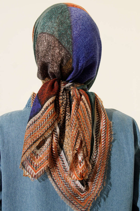 وشاح قطني ملون فلامو متنوع 3