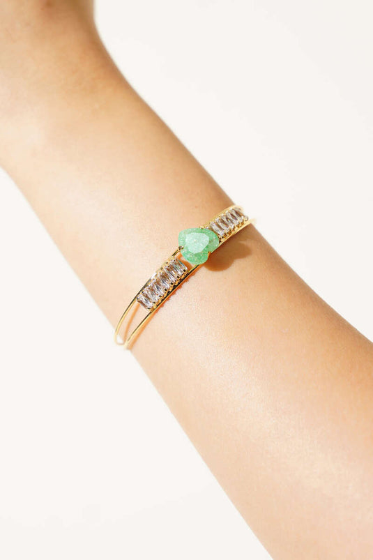 Renkli Taşlı Bileklik Yeşil