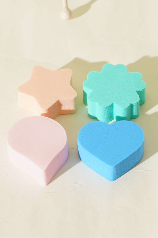 Colored and Shaped Foundation Sponge Assorted 1