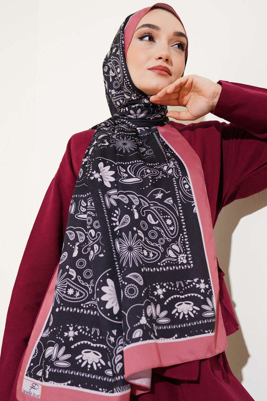 شال مخطط بنمط ريترو على شكل فم الطفل