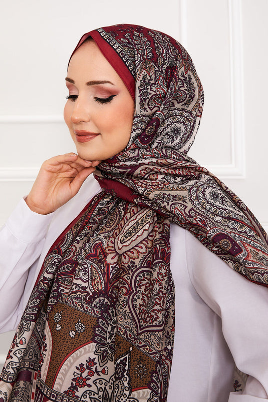 Chal hijab con estampado retro -4