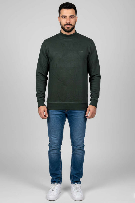 سويت شيرت رجالي من ثيسالونيكي، بني داكن، مضلع