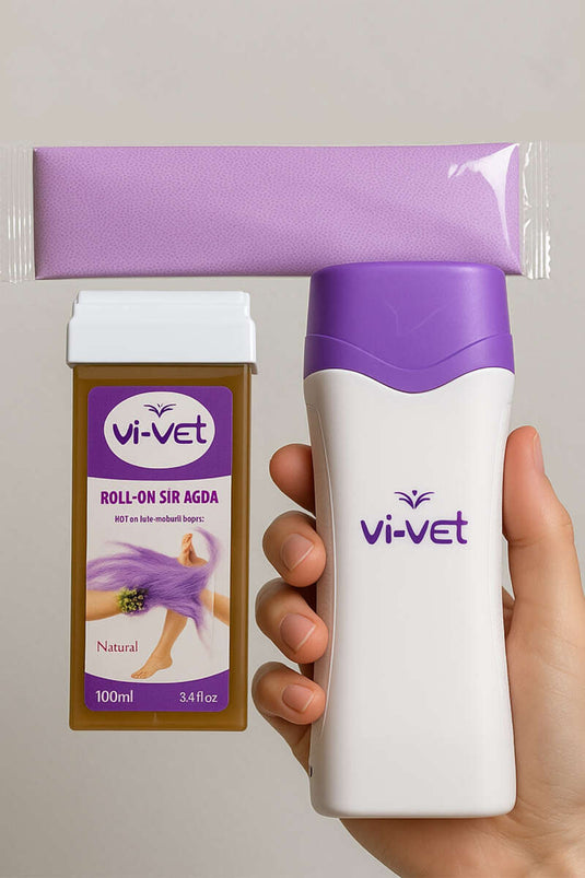 طقم سخان الشمع الدوار الأبيض