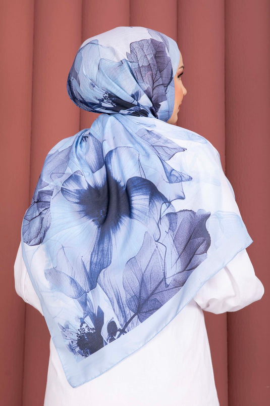 Série de foulards Rose Desen bleu bébé