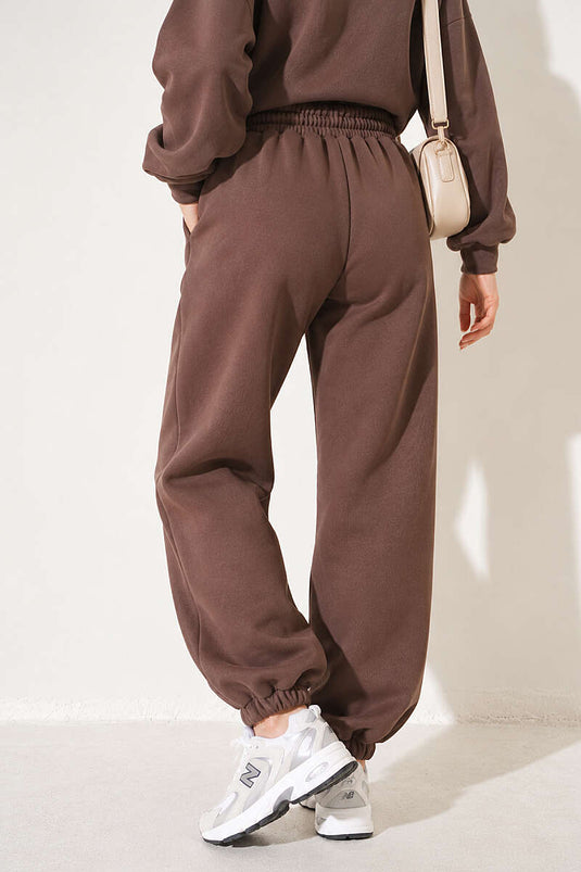 Pantalon Jogger Triple Laine Camel Armé