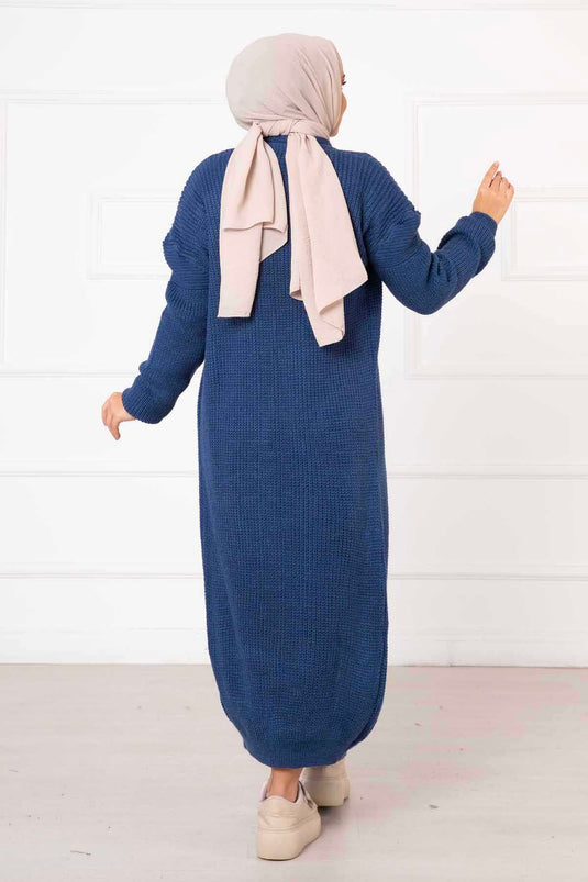 Ensemble double tressé indigo