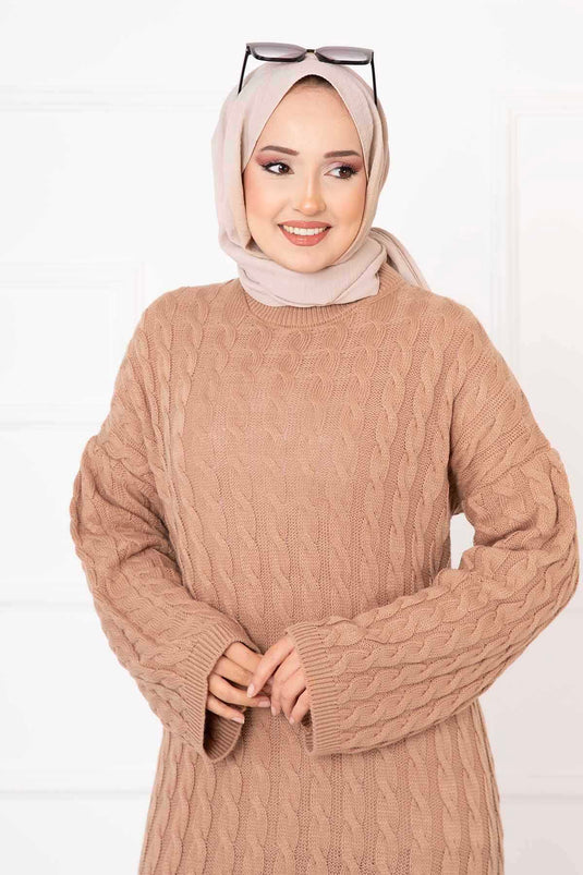 Robe en maille tressée TEN