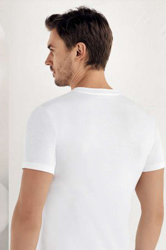 Şahinler Erkek Kısa Kol Badi Beyaz