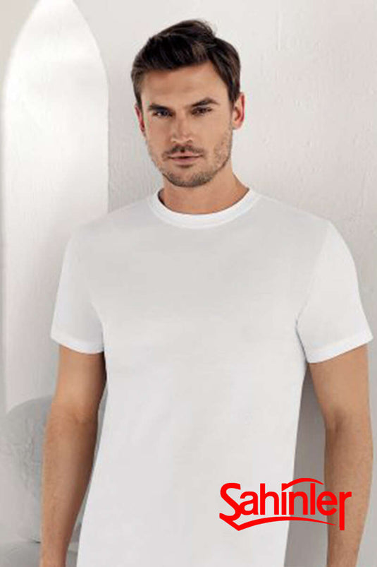 Şahinler Erkek Kısa Kol Badi Beyaz