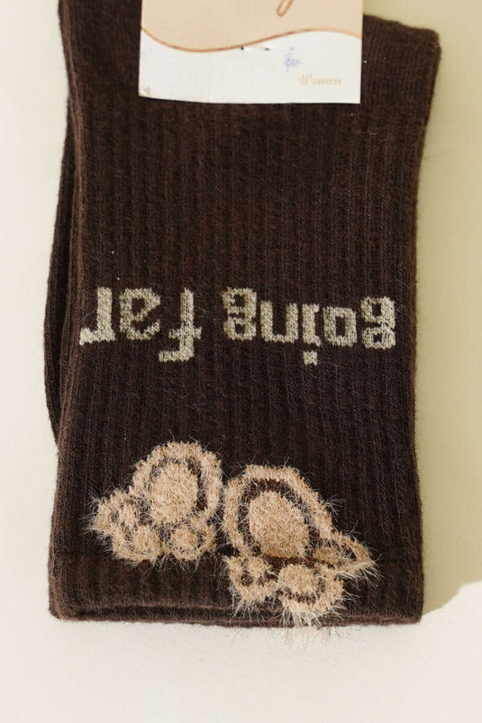 Sakallı Going Far Soket Kadın Çorap Kahve