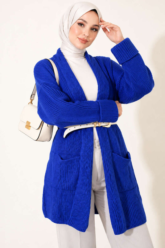Chaqueta De Punto Con Cuello De Chal Y Perlas Saks