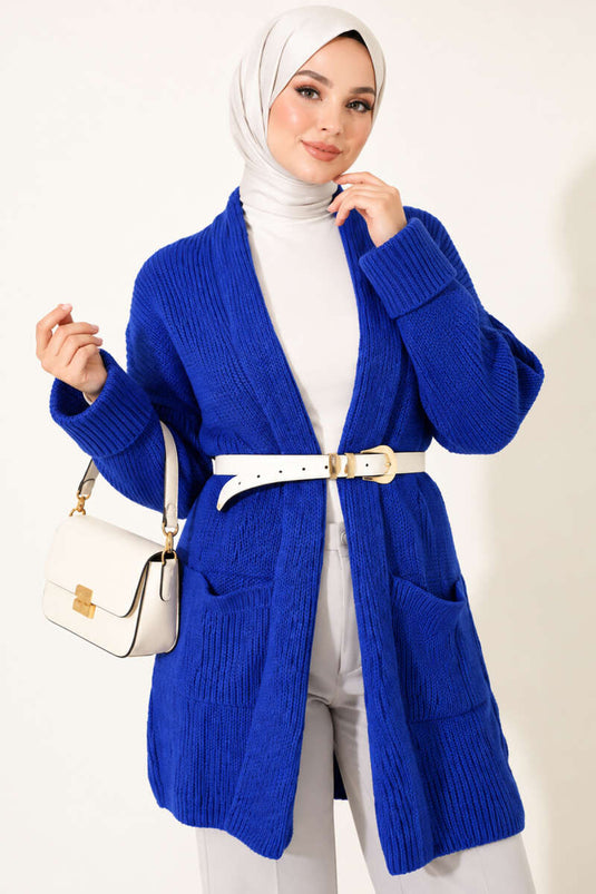 Chaqueta De Punto Con Cuello De Chal Y Perlas Saks