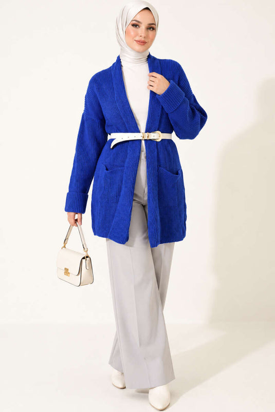 Chaqueta De Punto Con Cuello De Chal Y Perlas Saks