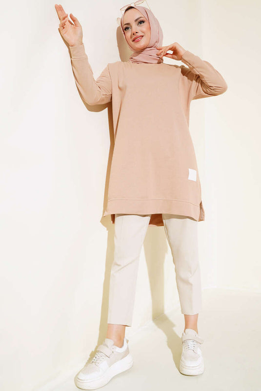 Salaş Armalı Tunik Bej